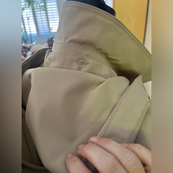 London Fog - 80s vintage classic long waterproof beige coat from UK - Picture 6 of 10